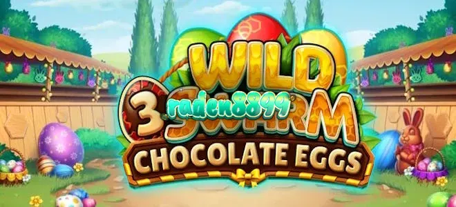 Tampilan visual slot Wild Swarm 3 Chocolate Eggs dengan tema sarang lebah dan telur cokelat